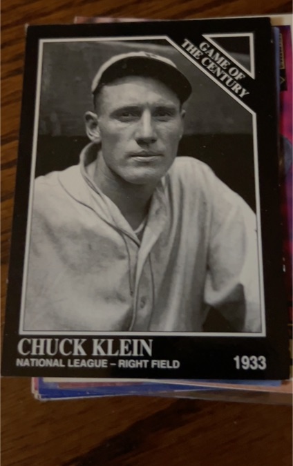 1991 Conlon Collection TSN #300 Chuck Klein Philadelphia Phillies — front