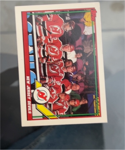 1991-92 Topps #191 New Jersey Devils Team — front