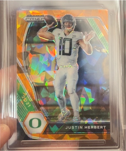 2021 Panini Prizm Draft Picks #20 Justin Herbert — front