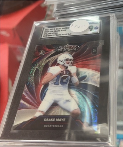 2023 Wild Card Metallix #WMP-DM Drake Maye — front