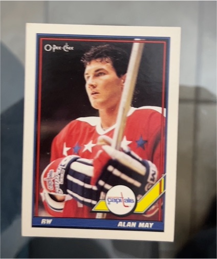 1991-92 O-Pee-Chee #57 Alan May — front