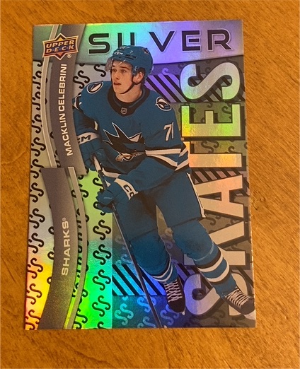 2024-25 Upper Deck Extended Series Silver Skates #SS-7 Macklin Celebrini — front