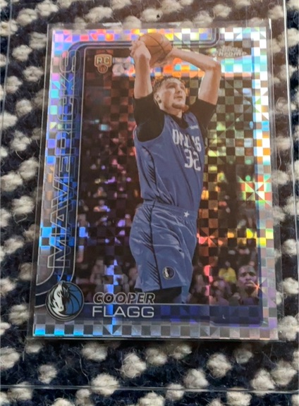 2025-26 Topps Chrome #251 Cooper Flagg Rookie X-Fractor — front