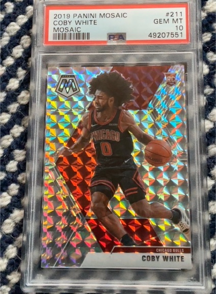 2019 Panini Mosaic #211 Coby White — front