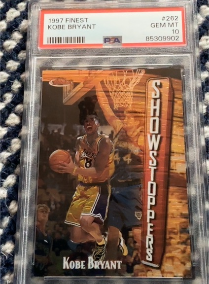 1997 Topps Finest #262 Kobe Bryant — front