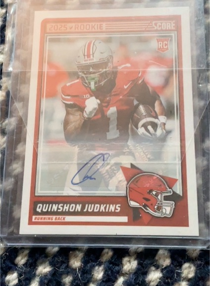 2025 Panini Score #38 Quinshon Judkins Rookie — front