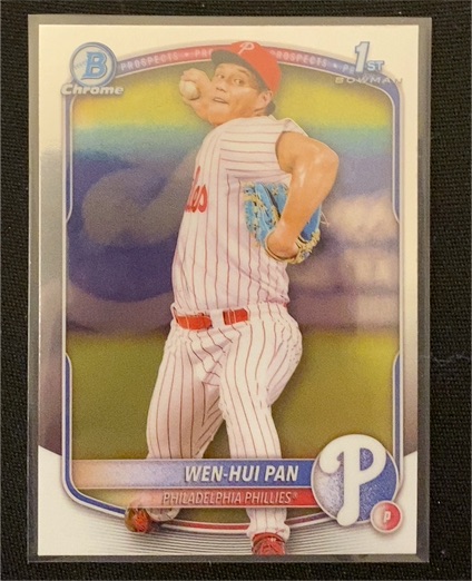2025 Bowman Chrome #BCP-6 Wen-Hui Pan — front
