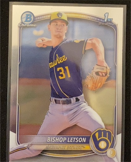 2025 Bowman Chrome #BCP-30 Bishop Letson — front