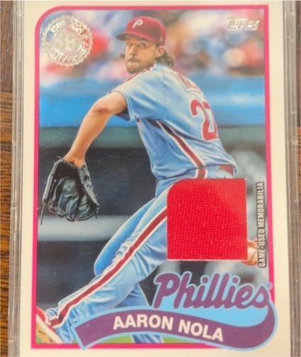 2024 Topps 1989 Topps Patch Relics #89BR-AN Aaron Nola — front