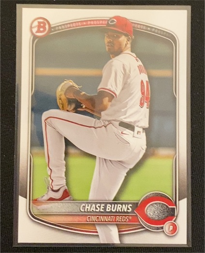 2025 Bowman #BP-122 Chase Burns — front