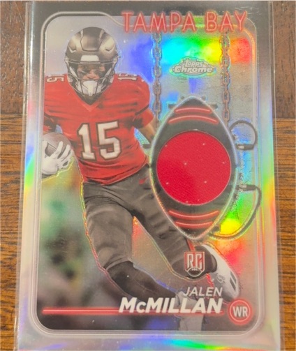 2024 Topps Chrome Rookie Relics #CRR-JMC Jalen McMillan — front