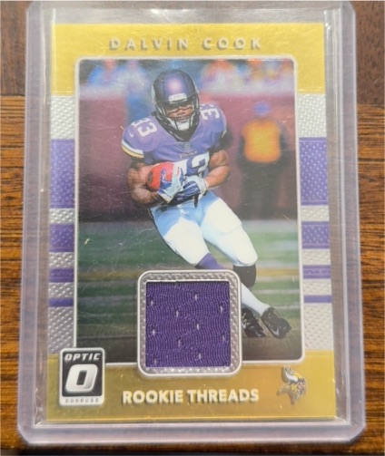 2017 Donruss Optic #13 Dalvin Cook Rookie Threads — front