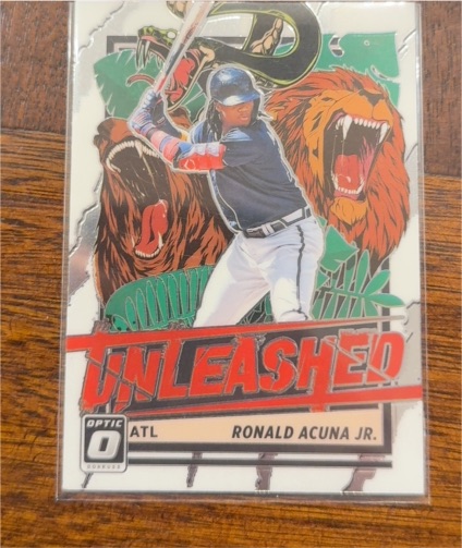 2021 Panini Donruss Optic #UNL3 Ronald Acuna Jr. Unleashed — front