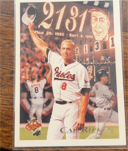 1996 Topps #96 Cal Ripken Jr. — front