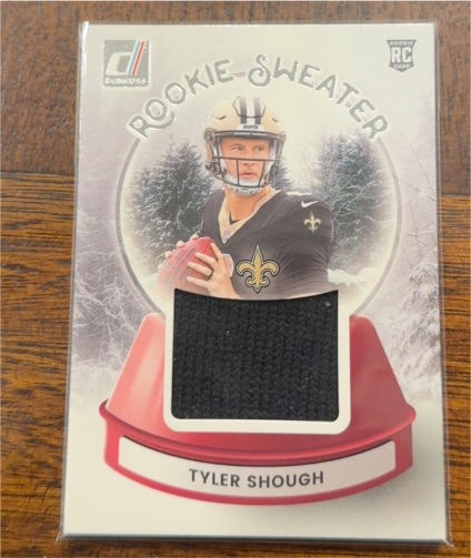 2025 Panini Donruss #SWE-TSH Tyler Shough Rookie Sweater — front