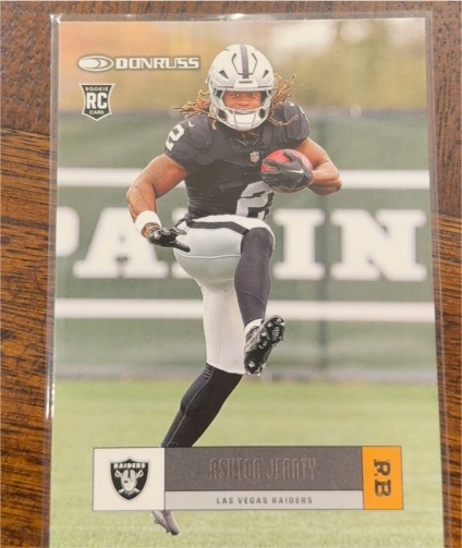 2025 Panini Donruss #8 Ashton Jeanty Retro Rookie Las Vegas Raiders — front