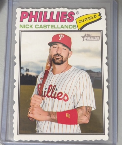 2026 Topps Heritage #363 Nick Castellanos — front