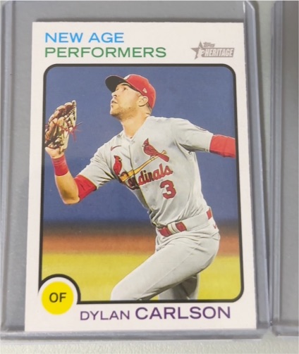 2022 Topps Heritage New Age Performers #NAP-15 Dylan Carlson — front