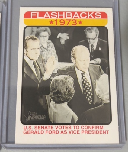 2022 Topps Heritage News Flashbacks #NF-7 Gerald Ford — front