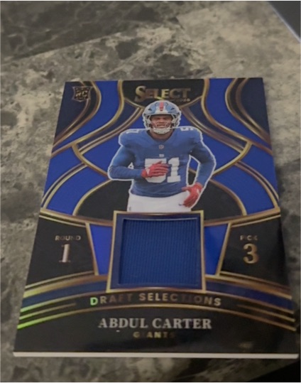 2025 Panini Select Draft Selections #DSM-ACR Abdul Carter — front