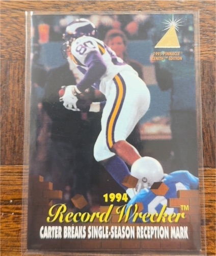1995 Pinnacle Zenith #Z99 Cris Carter — front