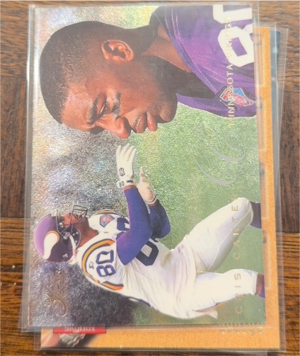 1995 Fleer Flair Preview #19 Cris Carter — front
