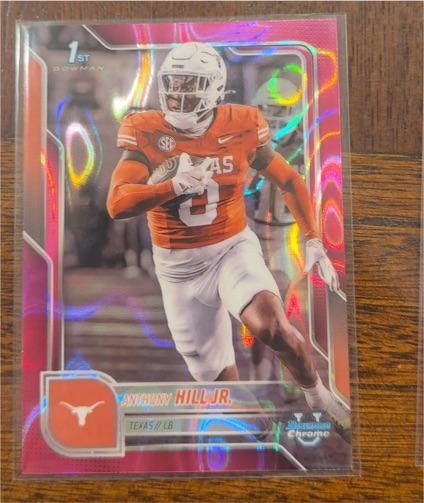 2025 Bowman University Chrome #84 Anthony Hill Jr. — front