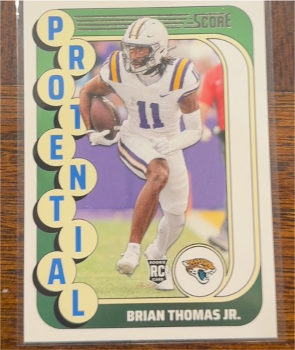 2024 Panini Score Protential #21 Brian Thomas Jr. — front