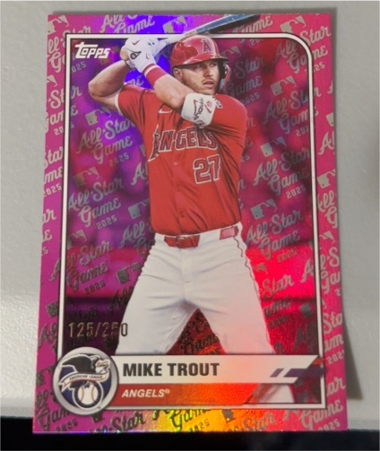 2025 Topps All Star Game #1 Mike Trout — front