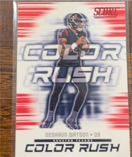 2018 Panini Score Color Rush #3 Deshaun Watson — front