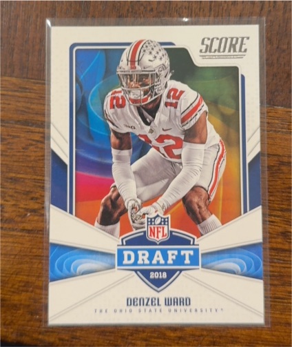 2018 Score NFL Draft #11 Denzel Ward — front