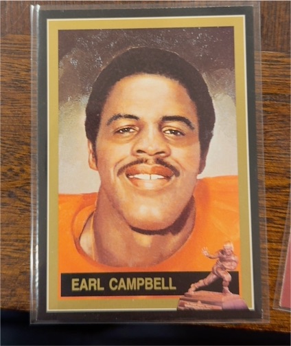 1991 Downtown Athletic Club Heisman #43 Earl Campbell — front
