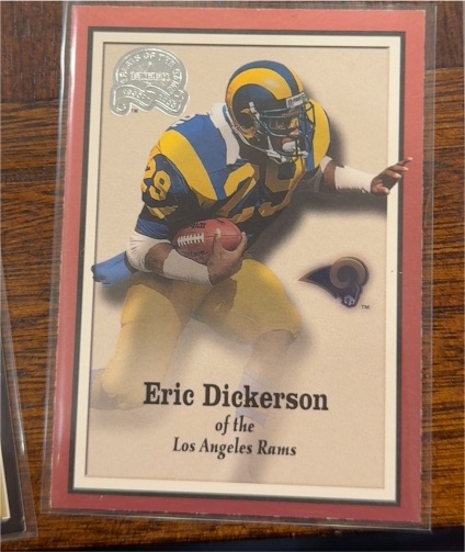 2000 Fleer Greats of the Game #19 Eric Dickerson — front