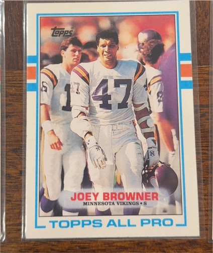 1989 Topps #75 Joey Browner Minnesota Vikings — front