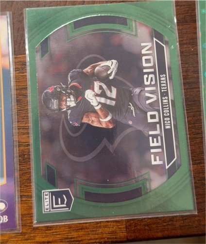 2025 Donruss Elite #3 Nico Collins Field Vision Green — front