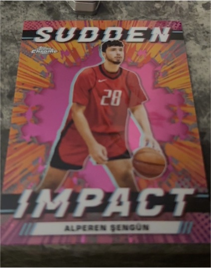 2023-24 Topps Chrome #SI-14 Alperen Sengun Sudden Impact — front