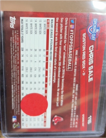 2025 Topps Opening Day #116 Chris Sale — front