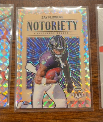 2024 Panini Mosaic #17 Zay Flowers Notoriety — front