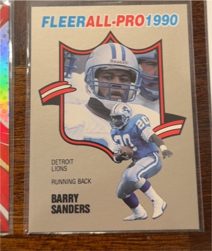1990 Fleer All-Pro #4 Barry Sanders — front