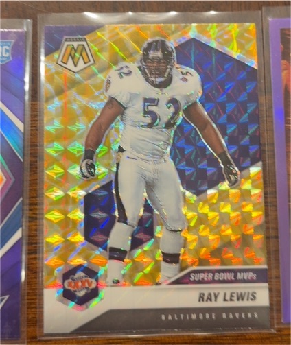 2021 Panini Mosaic #290 Ray Lewis Super Bowl MVPs — front