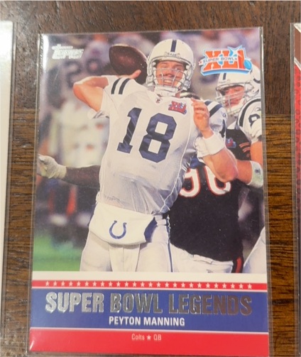 2011 Topps Super Bowl Legends #SBL-XLI Peyton Manning — front