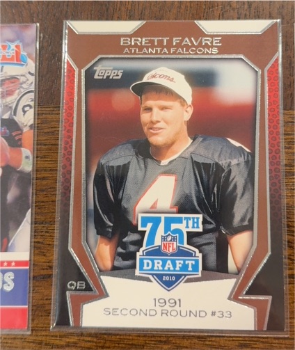 2010 Topps Draft 75th Anniversary #75DA-25 Brett Favre — front
