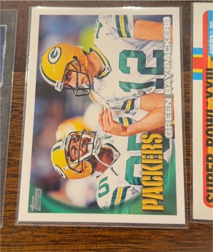 2010 Topps #378 Aaron Rodgers Greg Jennings — front