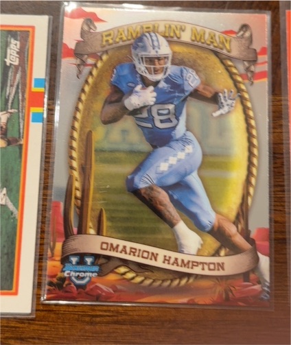 2024 Bowman University Chrome Ramblin' Man #RM-4 Omarion Hampton — front