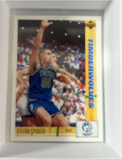 1991-92 Upper Deck #305 Felton Spencer Minnesota Timberwolves — front