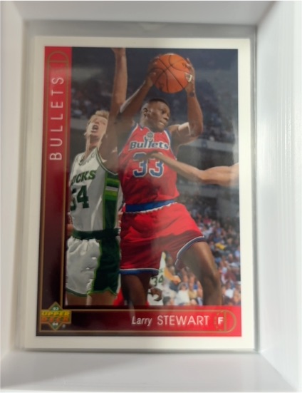 1993-94 Upper Deck #84 Larry Stewart Washington Bullets — front