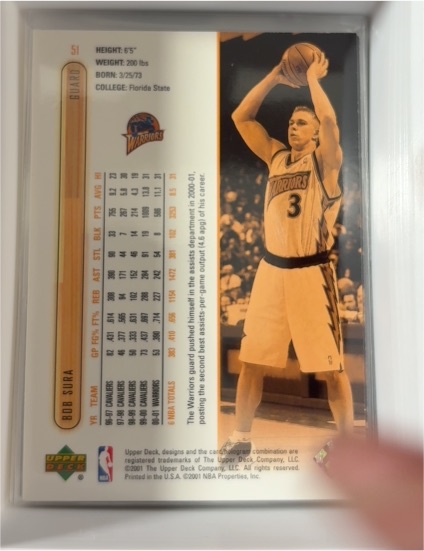 1996-97 Upper Deck #23 Bob Sura — front