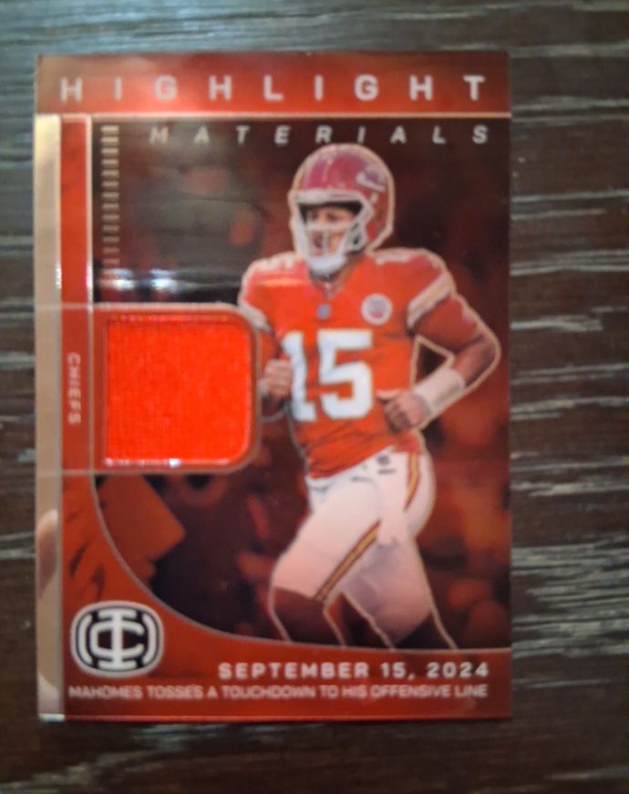 2024 Panini Icon Collection Highlight Materials #HM-5 Patrick Mahomes II — front