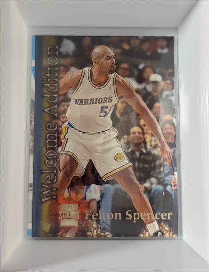 1996-97 Topps Stadium Club Welcome Addition #WA4 Felton Spencer — front