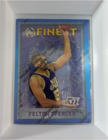 1995-96 Topps Finest #176 Felton Spencer — front